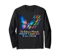 Support The Cancer We Believe in Miracles Fight in Long Sleeve T-Shirt