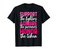 Support The Fighters Admire Survivors - Breast Cancer T-Shirt