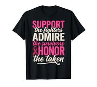 Support the Fighters Admire Survivors Honor Taken Value Graphic T-Shirt