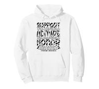 Support The Fighters Black White Vascular Ehlers Danlos Pullover Hoodie