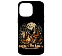 Support The Locals Bigfoot Camping Retro National Park Case for iPhone 14 Pro Max