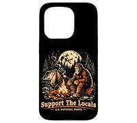Support The Locals Bigfoot Camping Retro National Park Case for iPhone 15 Pro
