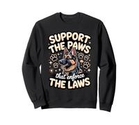 Support the Paws That Enforce the Laws Police K9 Sweatshirt