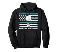 Support the Warriors PTSD Advocacy for Veterans Patriotic Pullover Hoodie