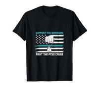 Support The Warriors PTSD Advocacy for Veterans Patriotic T-Shirt