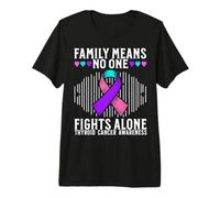 Support Thyroid Cancer Awareness Family Thyroid Cancer Gifts Premium T-Shirt
