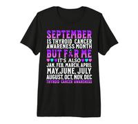 Support Thyroid Cancer Awareness Month Thyroid Cancer Gifts Premium T-Shirt