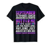 Support Thyroid Cancer Awareness Month Thyroid Cancer Gifts Value Graphic T-Shirt, Men, Black, S
