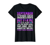 Support Thyroid Cancer Awareness Month Thyroid Cancer Gifts Value Graphic T-Shirt, Women, Black, L