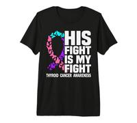 Support Thyroid Cancer Awareness Tee, Thyroid Cancer Gifts Premium T-Shirt