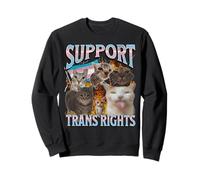 Support Transsexual Rights Funny Lgbtq Cat Meme Bootleg Sweatshirt