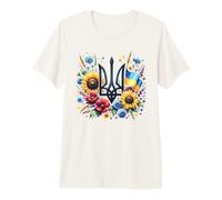 Support Ukraine, Ukrainian Trident Tryzub, Patriotic Ukraine Premium T-Shirt