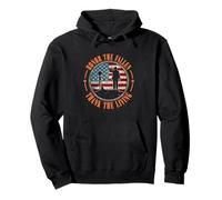 Support Veteran - Honor The Fallen Thank The Living Pullover Hoodie
