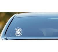 Support Welsh Farmers Tractor Sticker, 4x4 Pickup Offroad Vinyl Decal, Weatherproof Car Sticker, White, 13.5 cm x 15 cm
