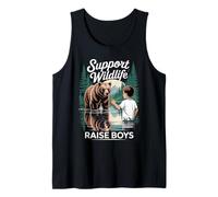 Support Wildlife Raise Boys Love The Wilderness and Outdoors Tank Top