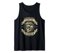 Support Your Local Barber Old School Vintage Design Tank Top