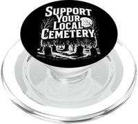 Support Your Local Cemetery | Church Yard Goth Y2K Emo Night PopSockets PopGrip for MagSafe