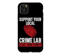 Support Your Local Crime Lab Leave Your Prints Forensic Case for iPhone 11 Pro Max