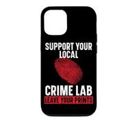 Support Your Local Crime Lab Leave Your Prints Forensic Case for iPhone 12/12 Pro