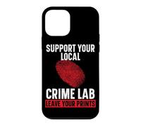 Support Your Local Crime Lab Leave Your Prints Forensic Case for iPhone 12 mini