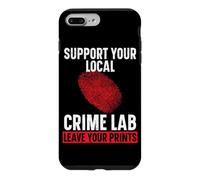 Support Your Local Crime Lab Leave Your Prints Forensic Case for iPhone 7 Plus/8 Plus
