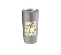 Support Your Local Cryptid Cute Friendly Monster Stainless Steel Insulated Tumbler