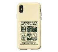 Support Your Local Cryptid Folklore Creatures Halloween Case for iPhone X/XS