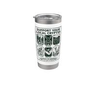 Support Your Local Cryptid Folklore Creatures Halloween Stainless Steel Insulated Tumbler