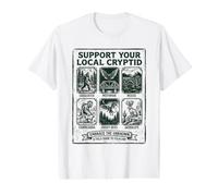 Support Your Local Cryptid Folklore Creatures Halloween Value Graphic T-Shirt