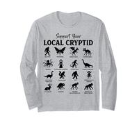 Support Your Local Cryptid Legendary Creatures Chart Long Sleeve T-Shirt