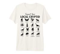 Support Your Local Cryptid Legendary Creatures Chart Premium T-Shirt
