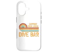 Support Your Local Dive Bar Funny Retro Drinking Design Case for iPhone 17