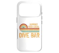 Support Your Local Dive Bar Funny Retro Drinking Design Case for iPhone 17 Pro