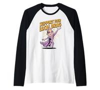 Support Your Local Drag Queer Culture Pride Art Raglan Baseball Tee