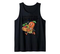 Support Your Local Farmers Funny Cartoon Carrot Tank Top