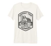 Support Your Local Farmers Markets Farming Premium T-Shirt
