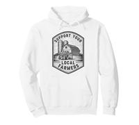 Support Your Local Farmers Markets Farming Pullover Hoodie