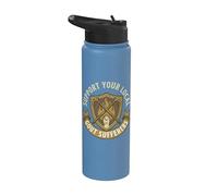 Support Your Local Gout Humor Retro Flare Up Stainless Steel Insulated Water Bottle