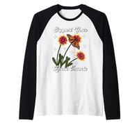 Support Your Local Insects Native Plant Gardening Pollinator Raglan Baseball Tee