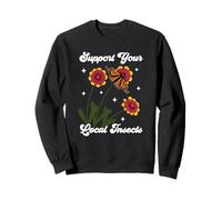 Support Your Local Insects Native Plant Gardening Pollinator Sweatshirt