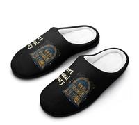 Support Your Local Library Cotton Slippers for Men Non-Slip Breathable Winter House Slippers Indoor Outdoor 13-14（46-47）