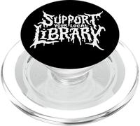 Support Your Local Library Dark Academia Gothic Aesthetic PopSockets PopGrip for MagSafe