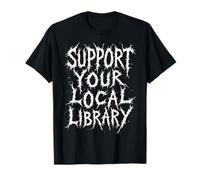 Support Your Local Library Underground Bookworm Halloween T-Shirt