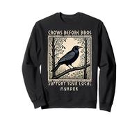 Support Your Local Murder Crows Before Bros Gothic Halloween Sweatshirt