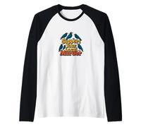 Support Your Local Murder of Crows Funny Goth Halloween Raglan Baseball Tee