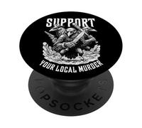 Support Your Local Murder Of Crows Funny Sarcastic Birds PopSockets Adhesive PopGrip