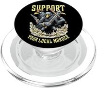 Support Your Local Murder Of Crows Funny Sarcastic Birds PopSockets PopGrip for MagSafe