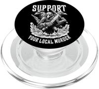 Support Your Local Murder Of Crows Funny Sarcastic Birds PopSockets PopGrip for MagSafe