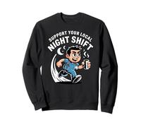 Support Your Local Nurse Running Coffee Sweatshirt