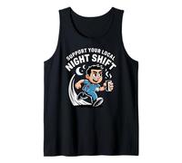 Support Your Local Nurse Running Coffee Tank Top